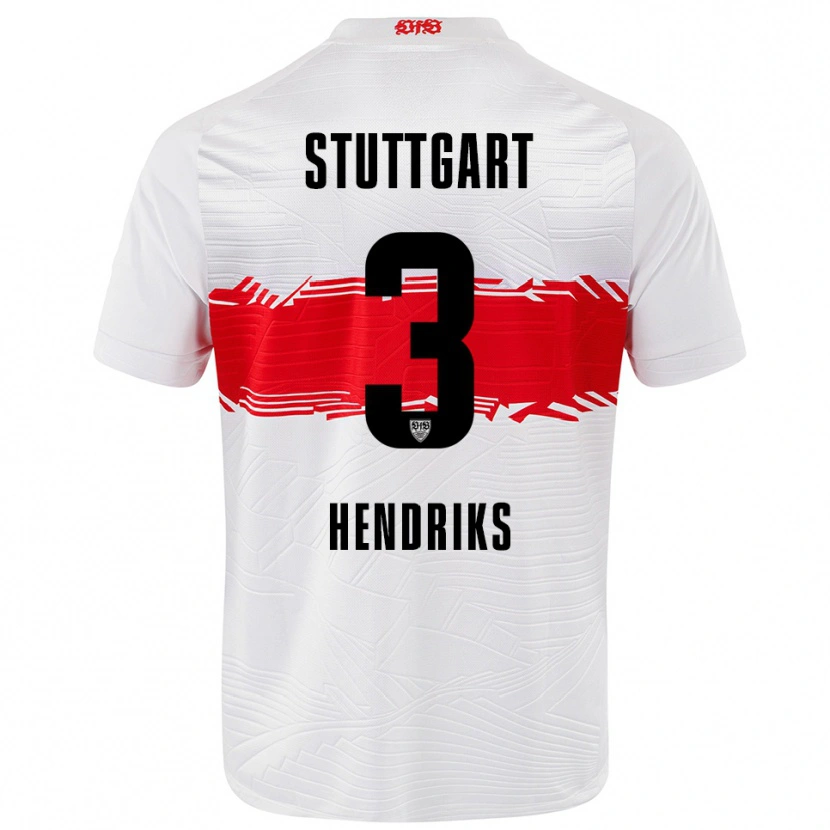 Danxen Damen Ramon Hendriks #3 Weiß Rot Heimtrikot Trikot 2025/26 T-Shirt