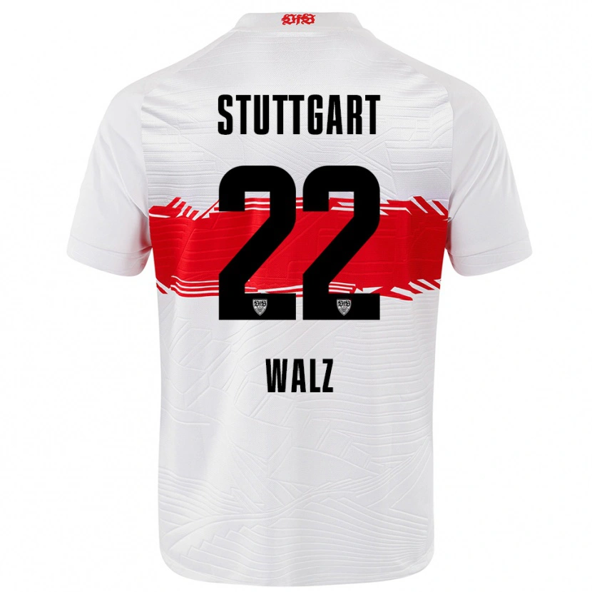 Danxen Damen Tom Walz #22 Weiß Rot Heimtrikot Trikot 2025/26 T-Shirt