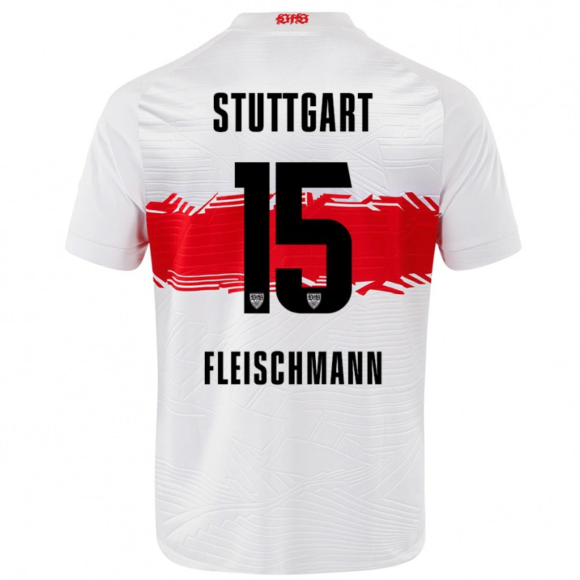 Danxen Damen Svea Fleischmann #15 Weiß Rot Heimtrikot Trikot 2025/26 T-Shirt