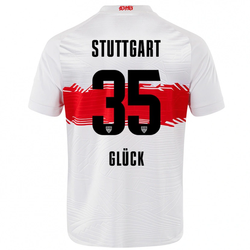 Danxen Damen Michael Glück #35 Weiß Rot Heimtrikot Trikot 2025/26 T-Shirt