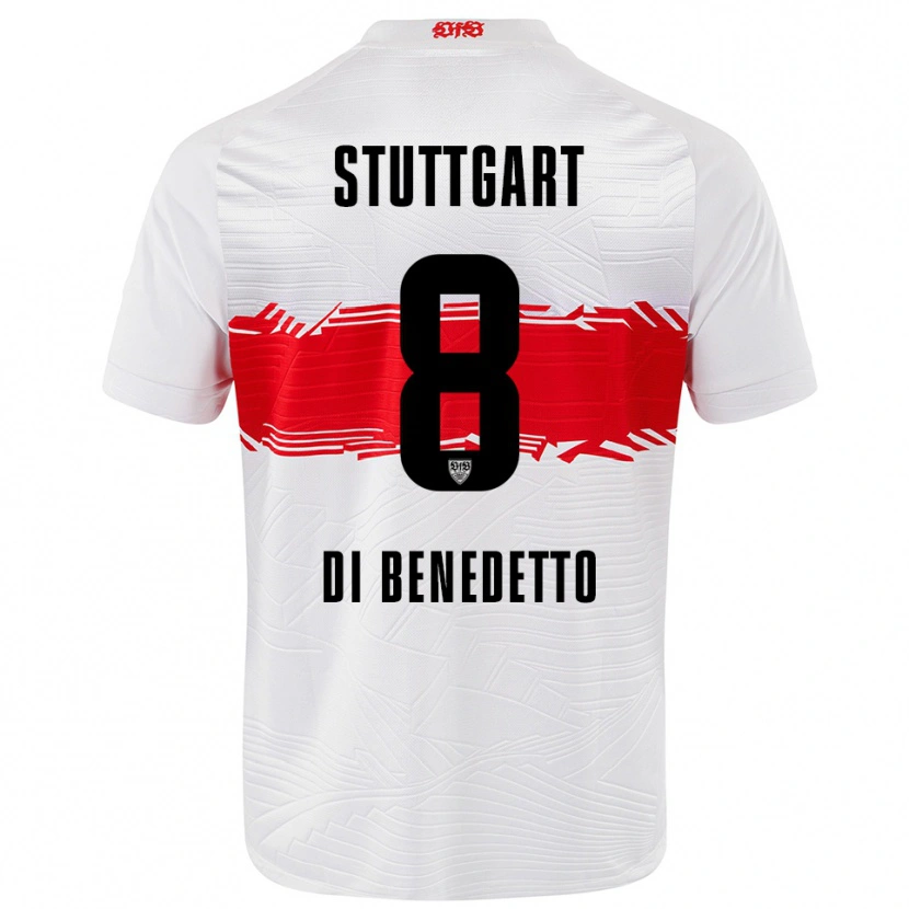 Danxen Damen Samuele Di Benedetto #8 Weiß Rot Heimtrikot Trikot 2025/26 T-Shirt
