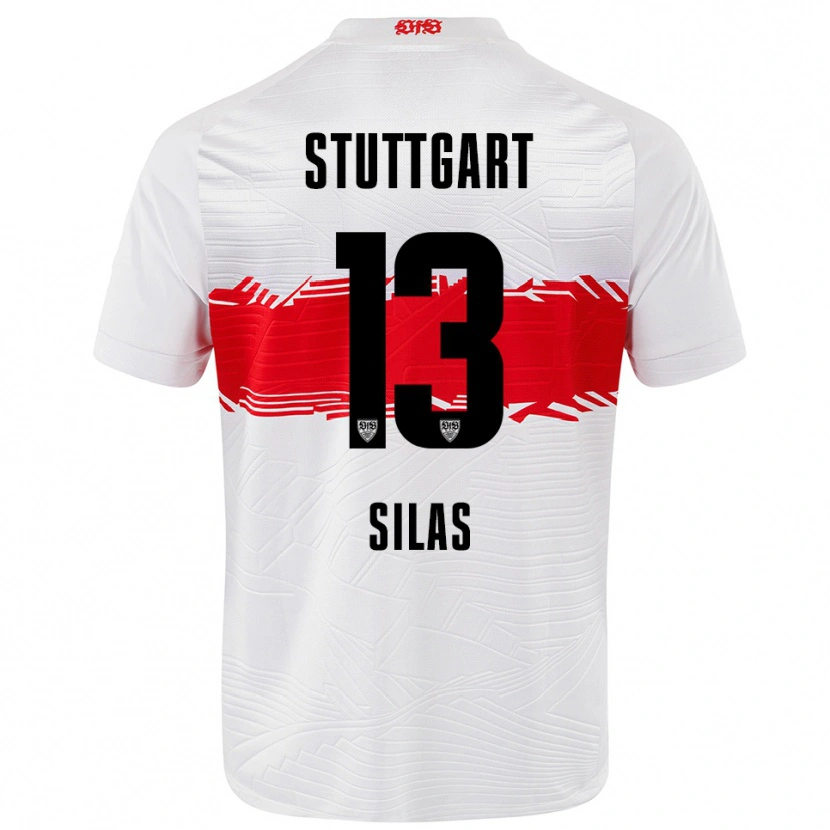 Danxen Damen Silas #13 Weiß Rot Heimtrikot Trikot 2025/26 T-Shirt