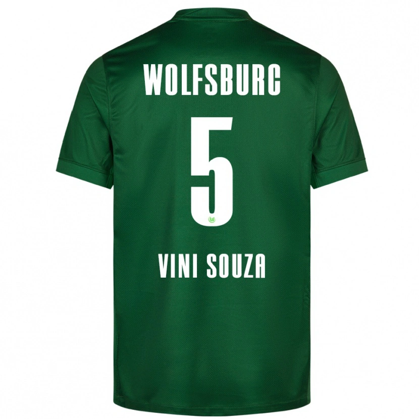 Danxen Damen Vini Souza #5 Grün Weiß Heimtrikot Trikot 2025/26 T-Shirt