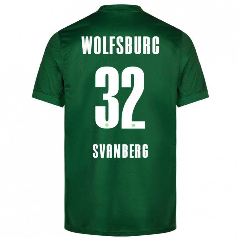 Danxen Damen Mattias Svanberg #32 Grün Weiß Heimtrikot Trikot 2025/26 T-Shirt
