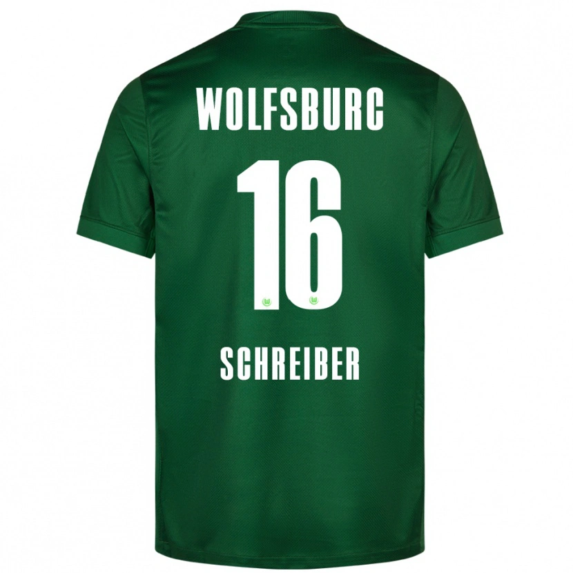 Danxen Damen Maximilian Schreiber #16 Grün Weiß Heimtrikot Trikot 2025/26 T-Shirt