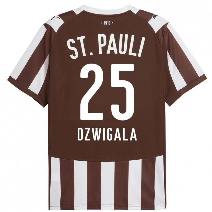 Danxen Damen Adam Dzwigala #25 Kaffee Weiß Heimtrikot Trikot 2025/26 T-Shirt