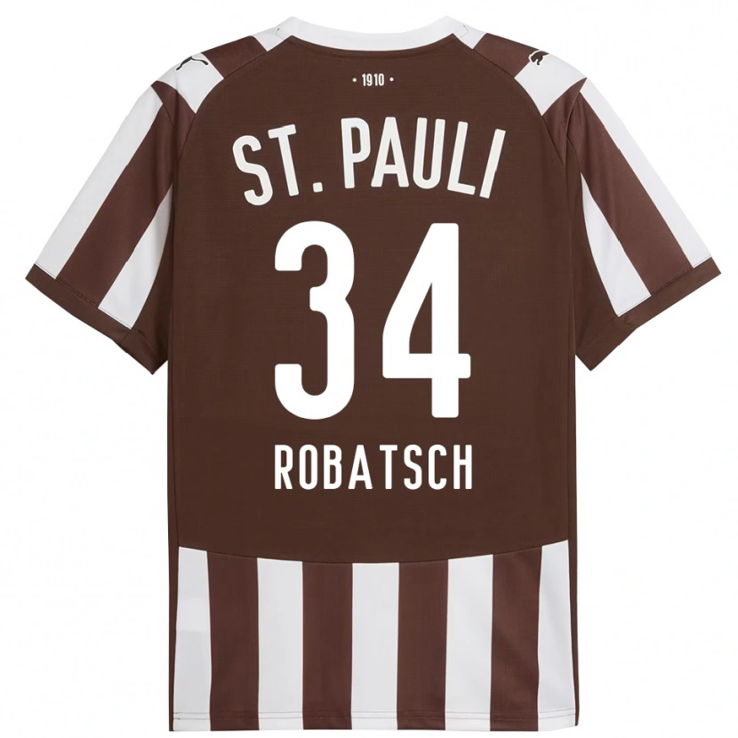 Danxen Damen Jannik Robatsch #34 Kaffee Weiß Heimtrikot Trikot 2025/26 T-Shirt