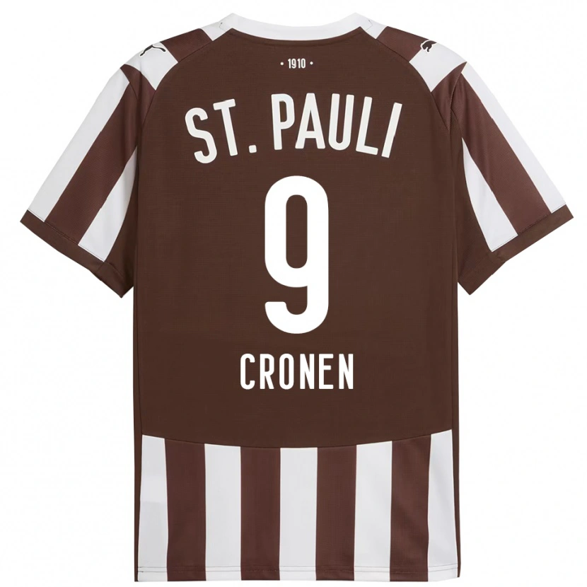 Danxen Damen Florian Cronen #9 Kaffee Weiß Heimtrikot Trikot 2025/26 T-Shirt