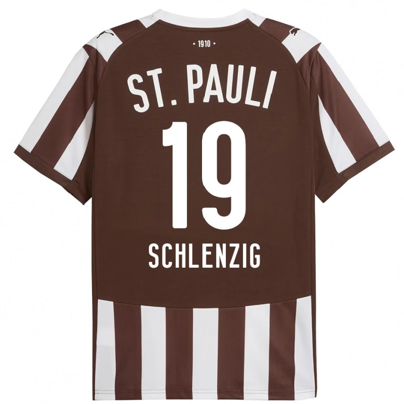 Danxen Damen Lilius Schlenzig #19 Kaffee Weiß Heimtrikot Trikot 2025/26 T-Shirt