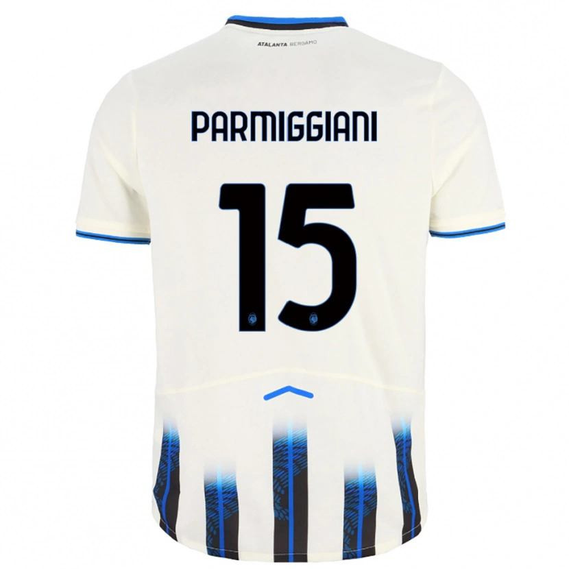 Danxen Damen Pietro Parmiggiani #15 Weiß Blau Auswärtstrikot Trikot 2025/26 T-Shirt
