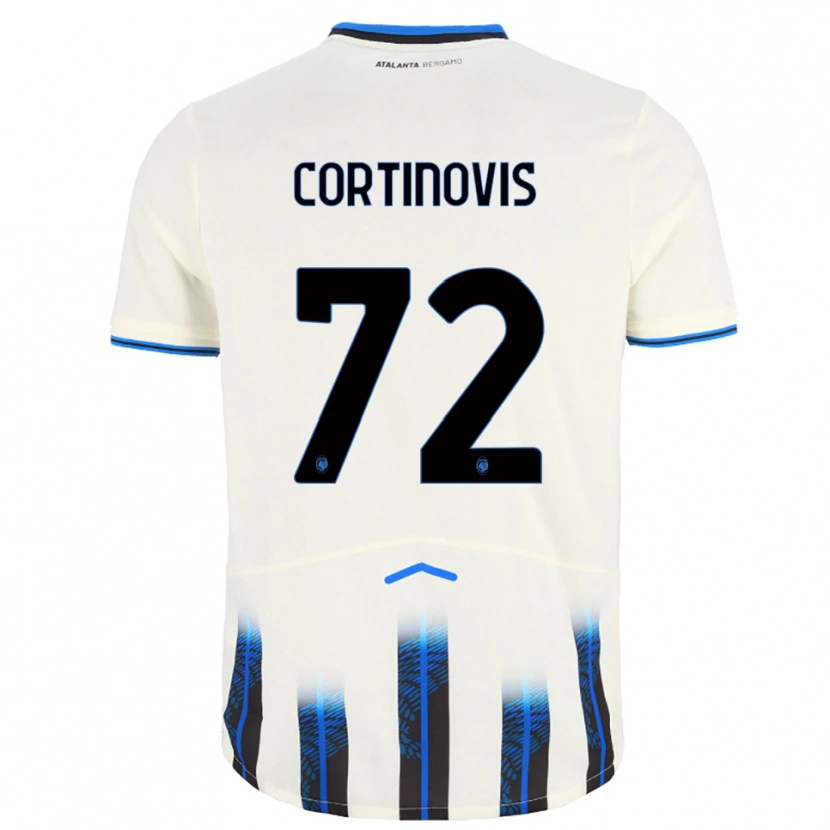 Danxen Damen Alessandro Cortinovis #72 Weiß Blau Auswärtstrikot Trikot 2025/26 T-Shirt