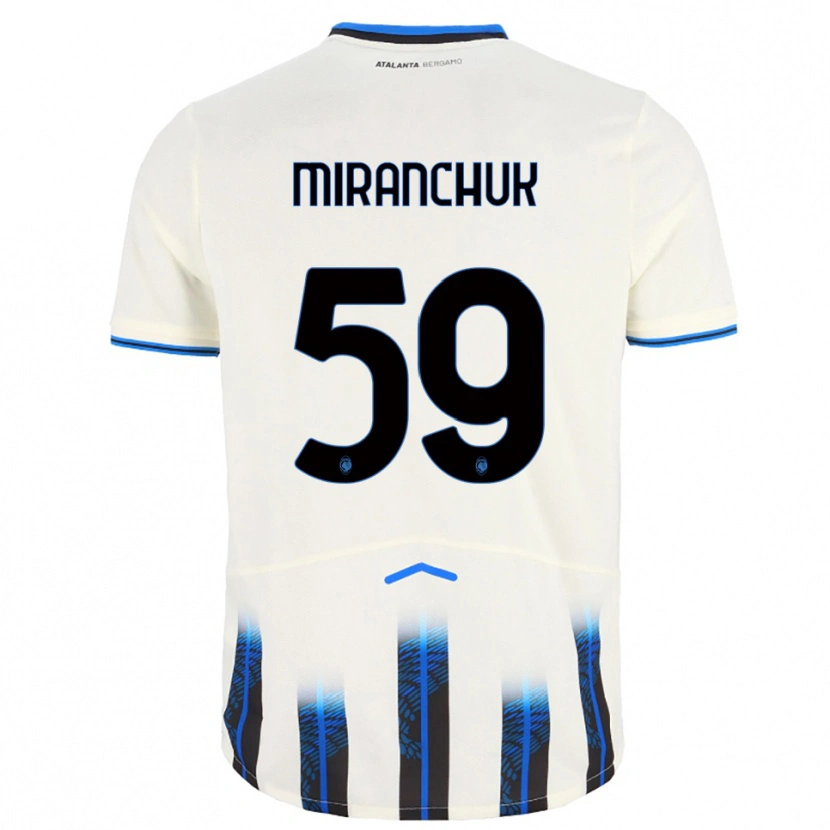 Danxen Damen Aleksey Miranchuk #59 Weiß Blau Auswärtstrikot Trikot 2025/26 T-Shirt