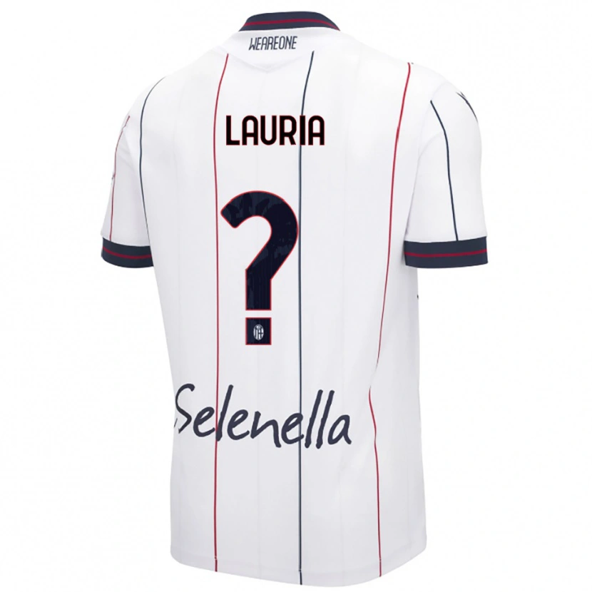 Danxen Damen Nicole Lauria #0 Weiß Königsblau Auswärtstrikot Trikot 2025/26 T-Shirt