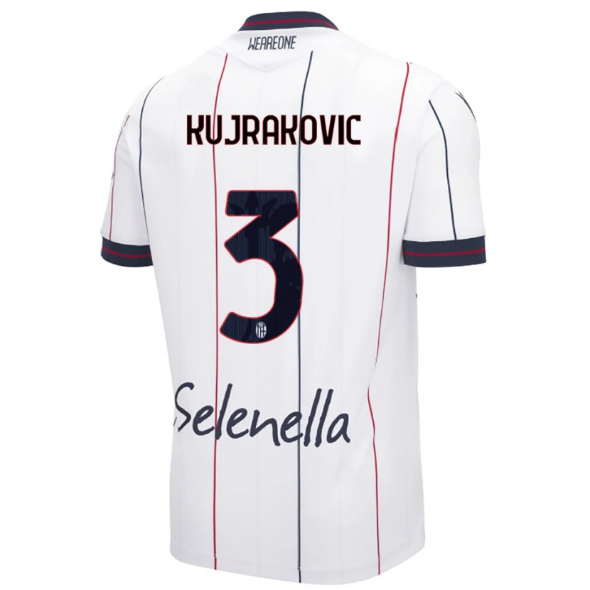 Danxen Damen Minel Kujrakovic #3 Weiß Königsblau Auswärtstrikot Trikot 2025/26 T-Shirt