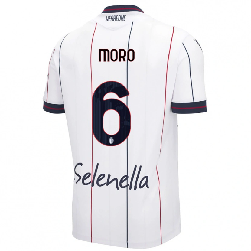 Danxen Damen Nikola Moro #6 Weiß Königsblau Auswärtstrikot Trikot 2025/26 T-Shirt