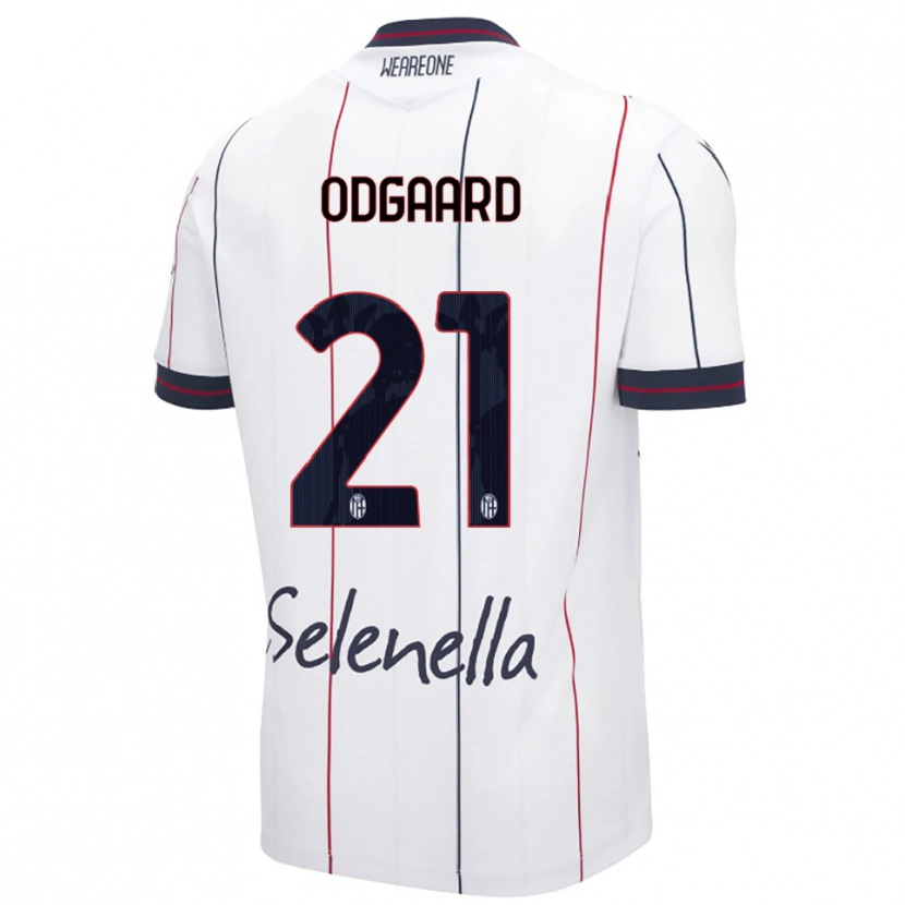 Danxen Damen Jens Odgaard #21 Weiß Königsblau Auswärtstrikot Trikot 2025/26 T-Shirt
