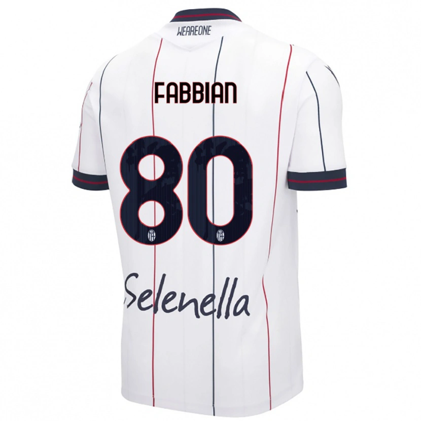 Danxen Damen Giovanni Fabbian #80 Weiß Königsblau Auswärtstrikot Trikot 2025/26 T-Shirt