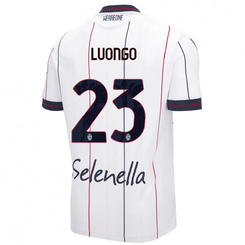 Danxen Damen Francesco Luongo #23 Weiß Königsblau Auswärtstrikot Trikot 2025/26 T-Shirt