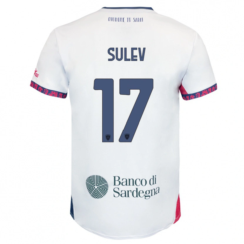 Danxen Damen Ivan Sulev #17 Weiß Marineblau Rot Auswärtstrikot Trikot 2025/26 T-Shirt