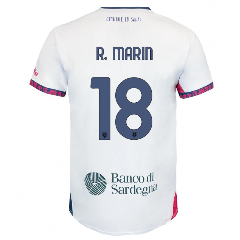 Danxen Damen Răzvan Marin #18 Weiß Marineblau Rot Auswärtstrikot Trikot 2025/26 T-Shirt