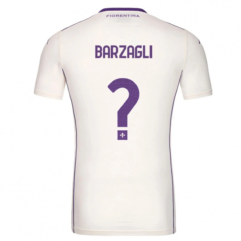Danxen Damen Mattia Barzagli #0 Weiß Lila Rot Auswärtstrikot Trikot 2025/26 T-Shirt