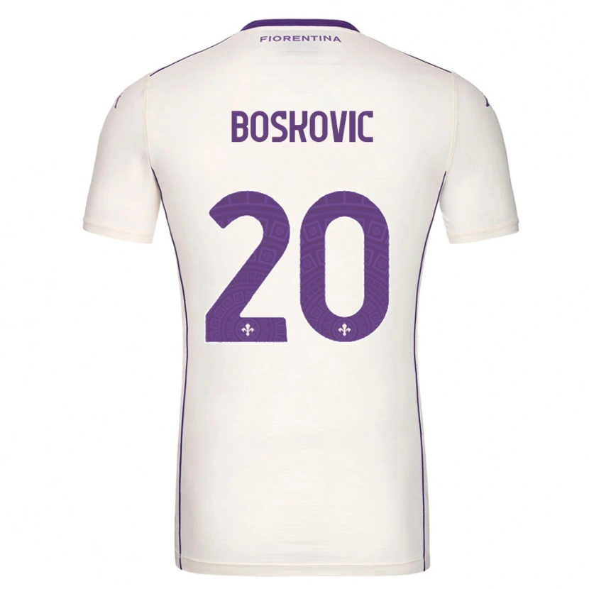 Danxen Damen Matko Boskovic #20 Weiß Lila Rot Auswärtstrikot Trikot 2025/26 T-Shirt