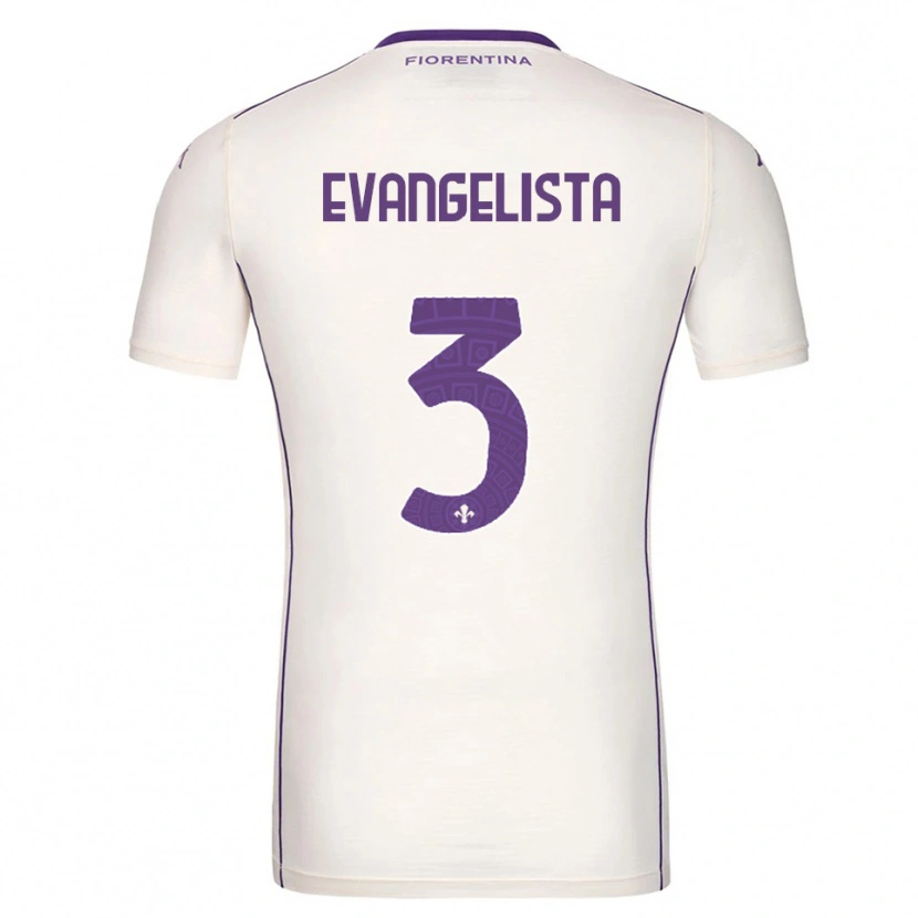 Danxen Damen Carlo Evangelista #3 Weiß Lila Rot Auswärtstrikot Trikot 2025/26 T-Shirt