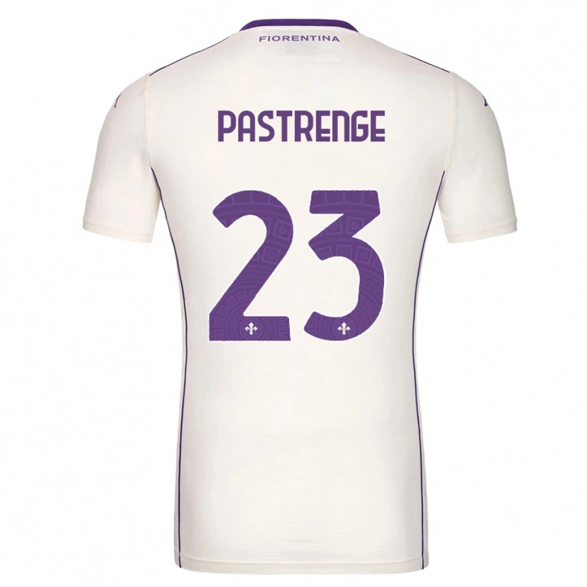 Danxen Damen Lucia Pastrenge #23 Weiß Lila Rot Auswärtstrikot Trikot 2025/26 T-Shirt