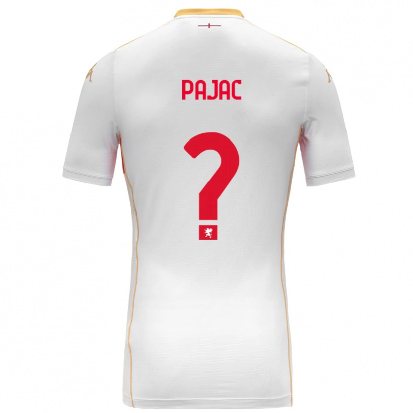 Danxen Damen Marko Pajac #0 Weiß Rot Auswärtstrikot Trikot 2025/26 T-Shirt