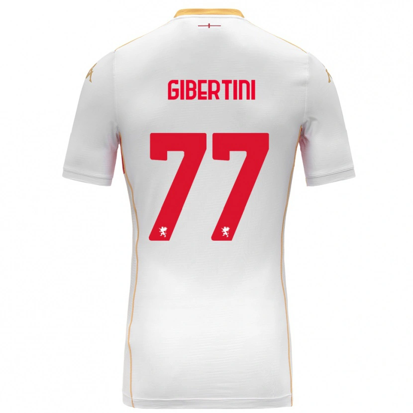 Danxen Damen Matteo Gibertini #77 Weiß Rot Auswärtstrikot Trikot 2025/26 T-Shirt