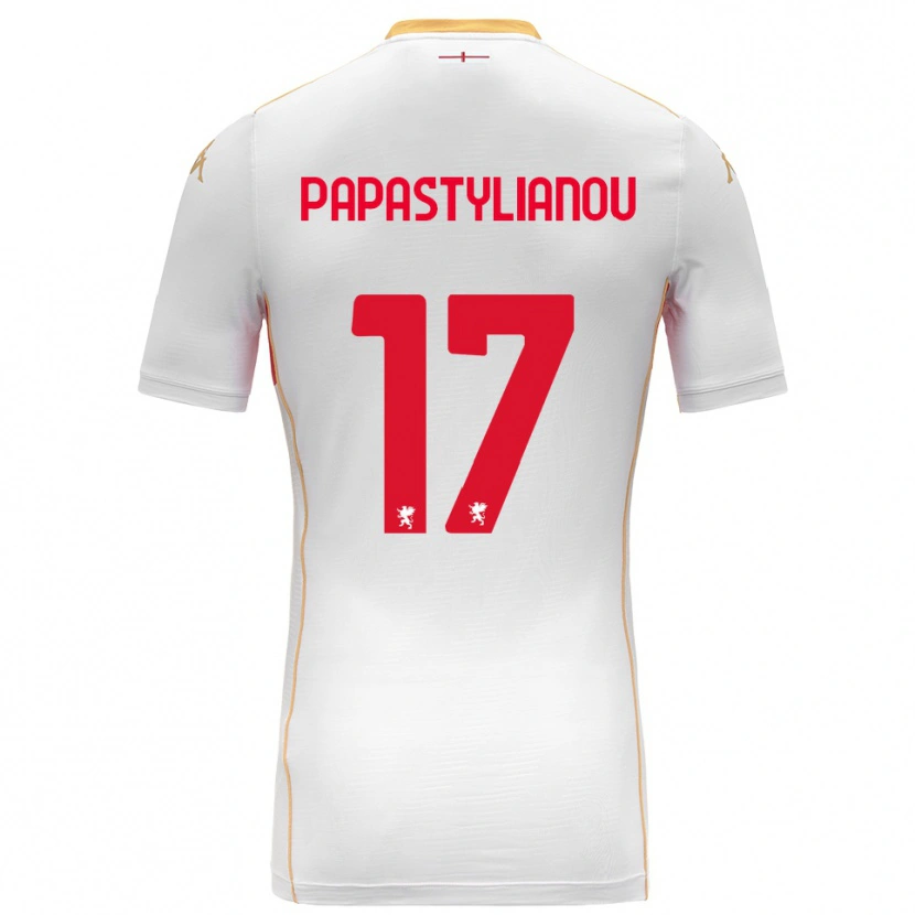 Danxen Damen Lysandros Andreas Papastylianou #17 Weiß Rot Auswärtstrikot Trikot 2025/26 T-Shirt