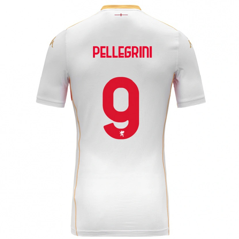 Danxen Damen Fernando Pellegrini #9 Weiß Rot Auswärtstrikot Trikot 2025/26 T-Shirt