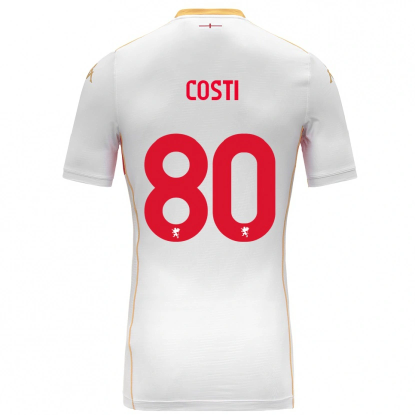Danxen Damen Fabiana Costi #80 Weiß Rot Auswärtstrikot Trikot 2025/26 T-Shirt