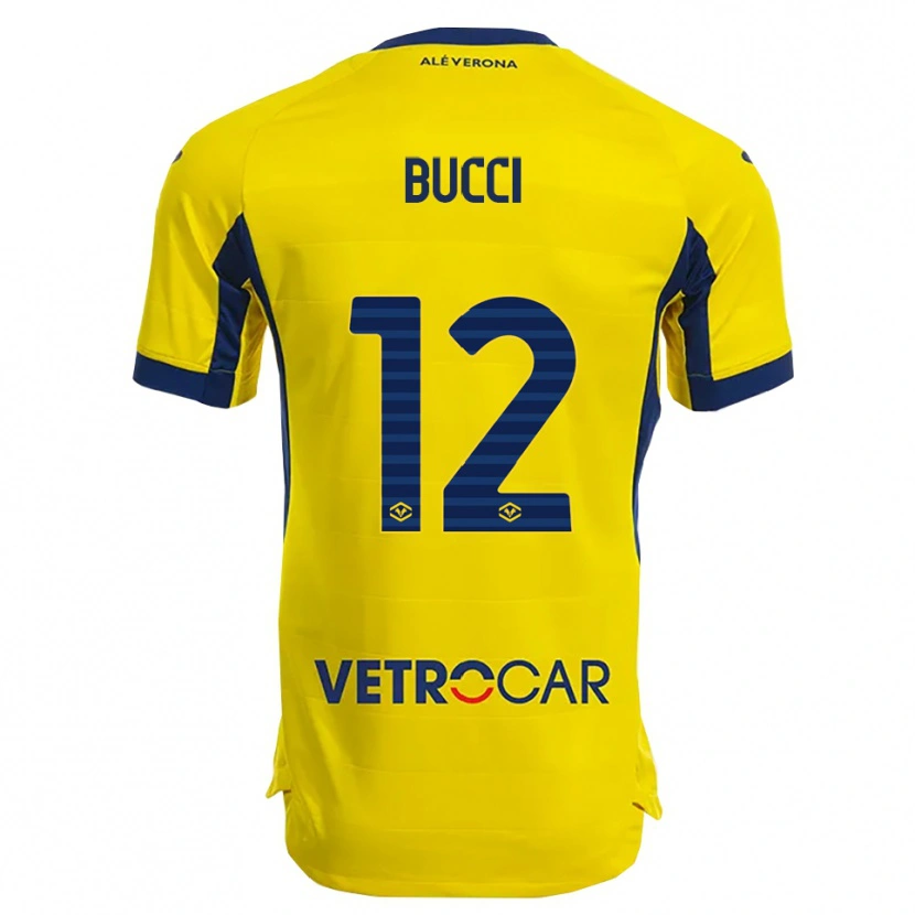 Danxen Damen Irene Bucci #12 Gelb Marineblau Auswärtstrikot Trikot 2025/26 T-Shirt
