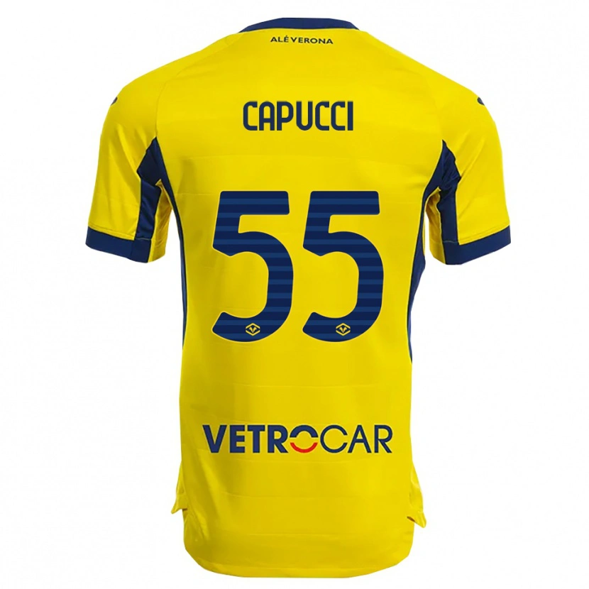 Danxen Damen Laura Capucci #55 Gelb Marineblau Auswärtstrikot Trikot 2025/26 T-Shirt