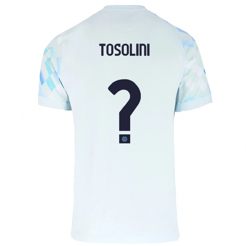 Danxen Damen Nicolas Tosolini #0 Weiß Blau Auswärtstrikot Trikot 2025/26 T-Shirt
