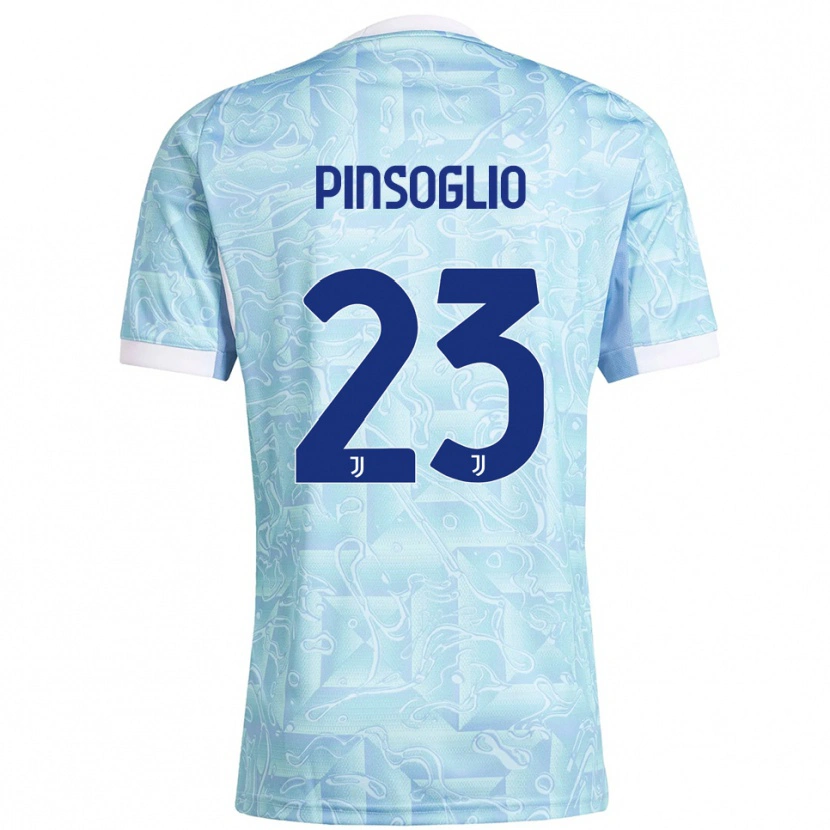 Danxen Damen Carlo Pinsoglio #23 Himmelblau Gelb Auswärtstrikot Trikot 2025/26 T-Shirt