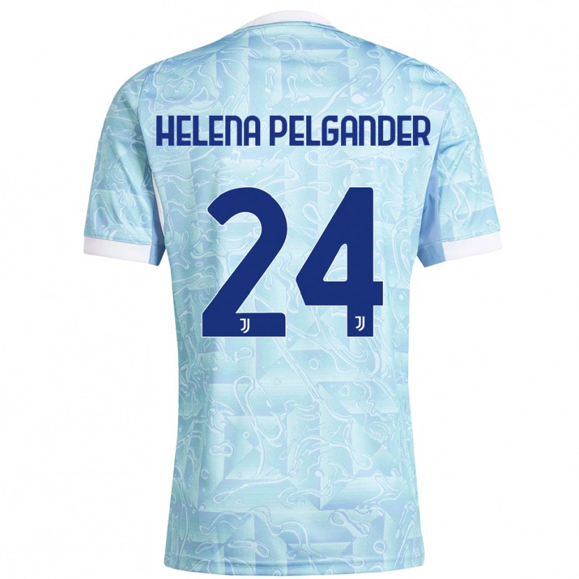 Danxen Damen Elsa Helena Pelgander #24 Himmelblau Gelb Auswärtstrikot Trikot 2025/26 T-Shirt