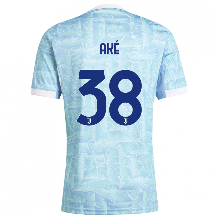 Danxen Damen Marley Ake #38 Himmelblau Gelb Auswärtstrikot Trikot 2025/26 T-Shirt