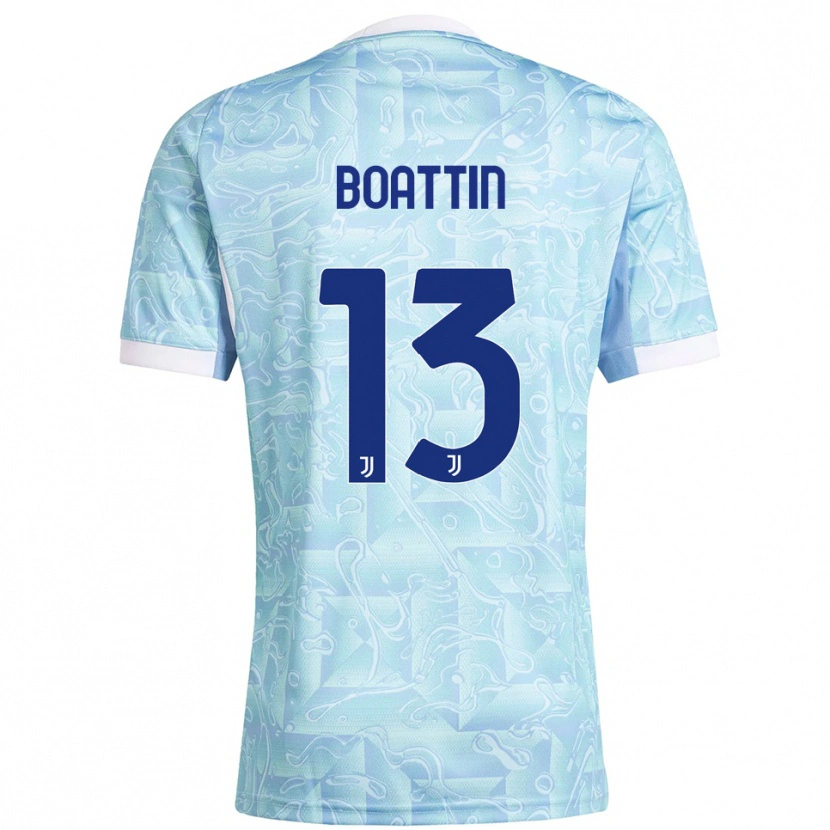 Danxen Damen Lisa Boattin #13 Himmelblau Gelb Auswärtstrikot Trikot 2025/26 T-Shirt