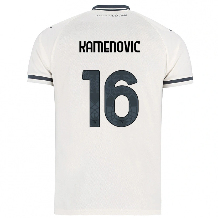 Danxen Damen Dimitrije Kamenovic #16 Weiß Marineblau Auswärtstrikot Trikot 2025/26 T-Shirt