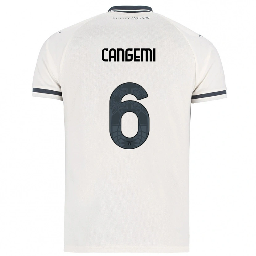 Danxen Damen Emanuele Cangemi #6 Weiß Marineblau Auswärtstrikot Trikot 2025/26 T-Shirt