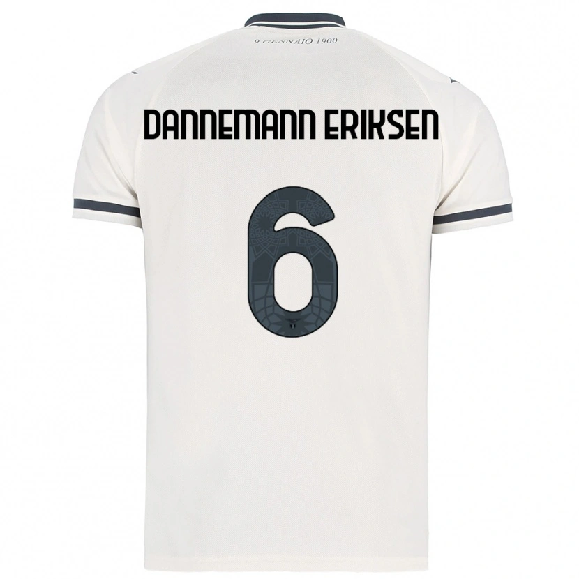 Danxen Damen Louise Dannemann Eriksen #6 Weiß Marineblau Auswärtstrikot Trikot 2025/26 T-Shirt