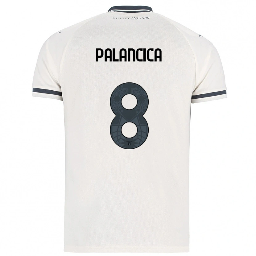 Danxen Damen Cristian Palancica #8 Weiß Marineblau Auswärtstrikot Trikot 2025/26 T-Shirt