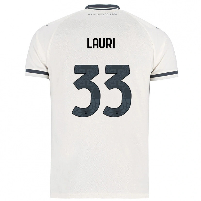 Danxen Damen Giacomo Lauri #33 Weiß Marineblau Auswärtstrikot Trikot 2025/26 T-Shirt