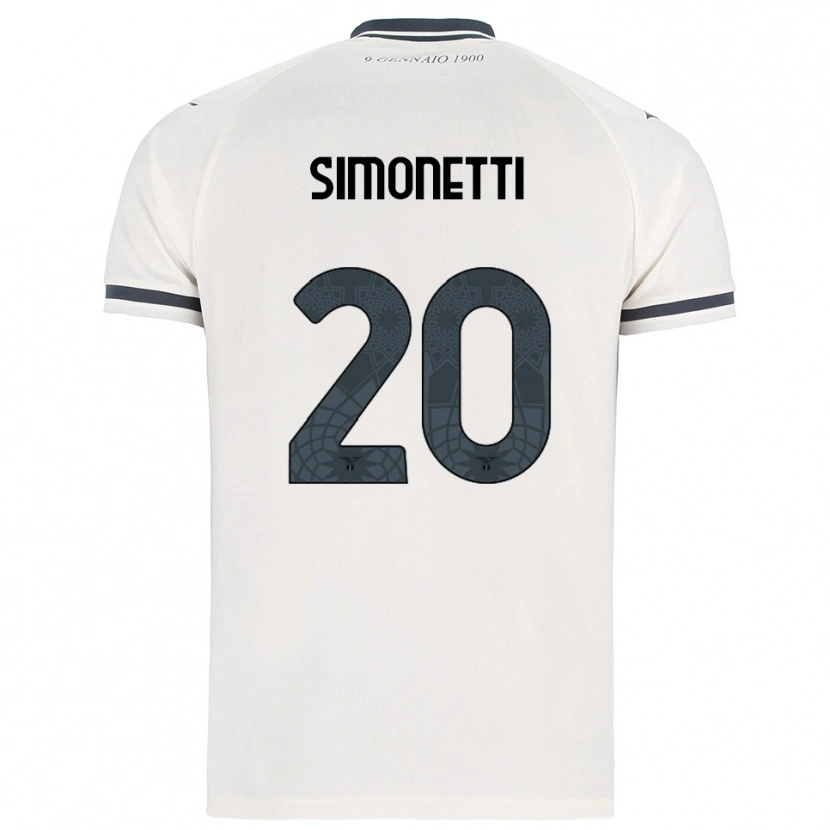 Danxen Damen Flaminia Simonetti #20 Weiß Marineblau Auswärtstrikot Trikot 2025/26 T-Shirt