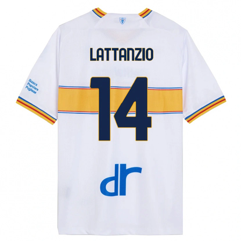 Danxen Damen Gianluca Lattanzio #14 Weiß Gelb Auswärtstrikot Trikot 2025/26 T-Shirt