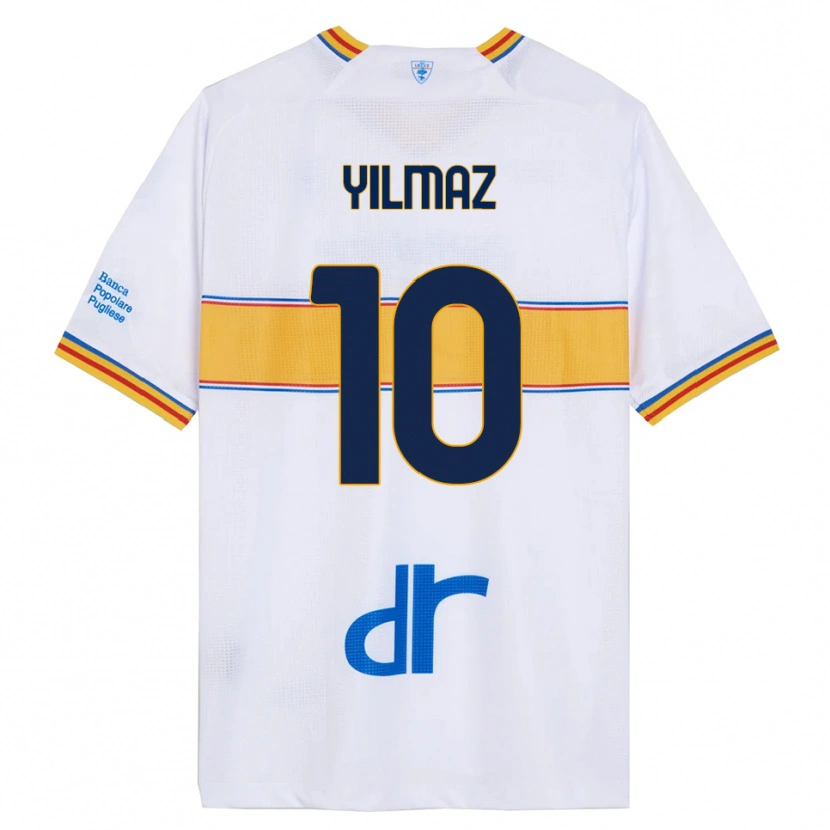 Danxen Damen Enes Yilmaz #10 Weiß Gelb Auswärtstrikot Trikot 2025/26 T-Shirt