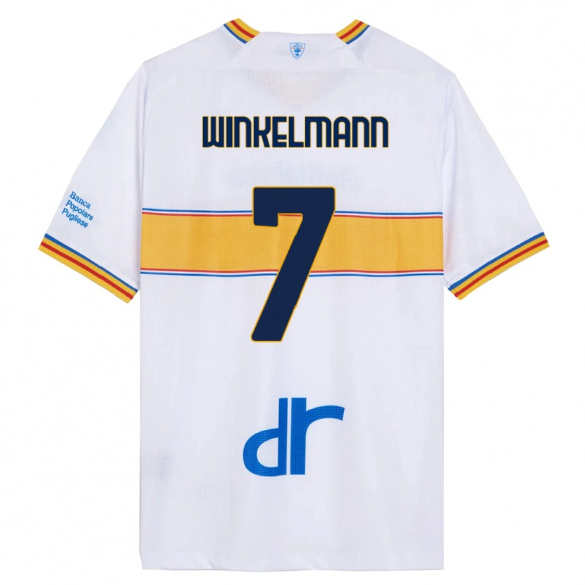 Danxen Damen Till Winkelmann #7 Weiß Gelb Auswärtstrikot Trikot 2025/26 T-Shirt