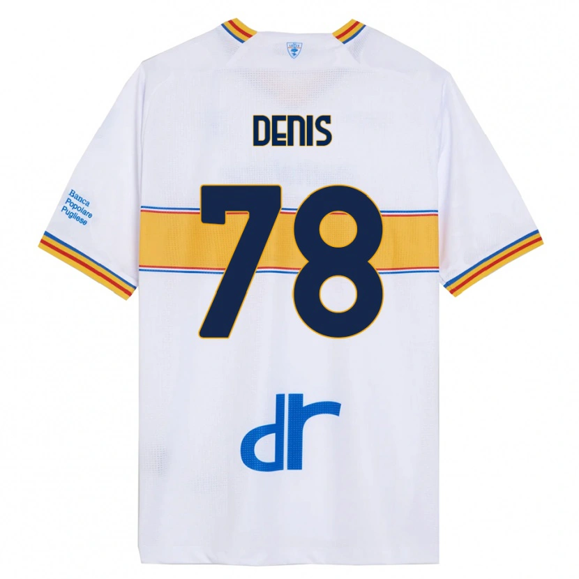 Danxen Damen Max Denis #78 Weiß Gelb Auswärtstrikot Trikot 2025/26 T-Shirt